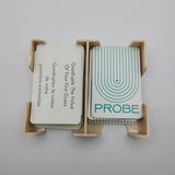 1964 Probe Game Replacement White Cards Piece Set Plastic Tray Holder Vintage