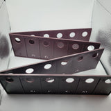 1964 Probe Game Replacement Card Holder Brown Plastic Tray Set of Two Vintage