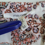 Maurices Sheer Floral Shirt Blouse Long Sleeve Womens Large Lightweight