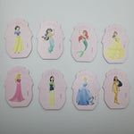 Disney Monopoly Junior Princess Replacement Pieces Tokens Cupcake Topper 8 Piece