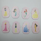 Disney Monopoly Junior Princess Replacement Pieces Tokens Cupcake Topper 8 Piece