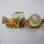 Easter Carrot Train Snow Globe Bunny Rabbit Spring vegetable Ribbon Wheel Duck