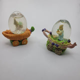 Easter Carrot Train Snow Globe Bunny Rabbit Spring vegetable Ribbon Wheel Duck