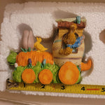 Easter Carrot Train Snow Globe Bunny Rabbit Spring vegetable Ribbon Wheel Duck