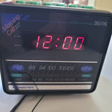 Soundesign Cube Clock Radio Alarm Digital Music Model No 3634 BLK Wake Up Timer