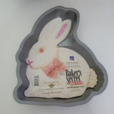 Ekco Easter Bunny Cake Pan Non Stick Bakers Secret Vintage Metal Holiday Mold