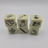 6 Image Picture Doodle Dice Gaming Replacement Pieces Cube Dicecapades Cat Dog