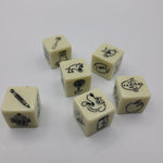 6 Image Picture Doodle Dice Gaming Replacement Pieces Cube Dicecapades Cat Dog