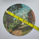 Tuco Round Puzzle Miniature Church 6 Inch Small USA Tiny Little Jigsaw Thick Boy