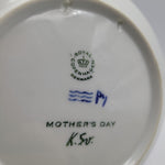 Royal Copenhagen Plate Mors Dag 1972 Mothers Day Blue Children Gift 6 Inch