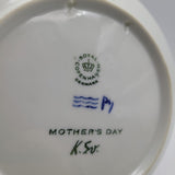 Royal Copenhagen Plate Mors Dag 1972 Mothers Day Blue Children Gift 6 Inch