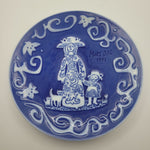 Royal Copenhagen Plate Mors Dag 1971 Mothers Day Blue Children Gift 6 Inch Cat