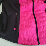 exertek Jacket Full Zip Athletic Hot Pink Black Womens Plus 1X New