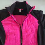 exertek Jacket Full Zip Athletic Hot Pink Black Womens Plus 1X New