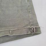 American Eagle Outfitters Green Denim Shorts Rough Hem Distressed Womens Size 2