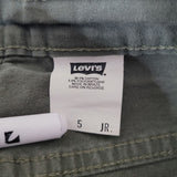 Levis Cotton Shorts Green Juniors Womens Size 5 Teen Summer 3943
