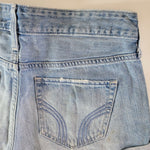 Hollister Denim Jean Short Light Blue Wash Womems Junior Size 3