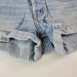 Hollister Denim Jean Short Light Blue Wash Womems Junior Size 3