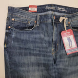 Levi Strauss High Rise ankle Skinny Blue Jeans New Women 16 Distressed Signature