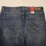 Levi Strauss High Rise ankle Skinny Blue Jeans New Women 16 Distressed Signature