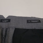 LOFT Marisa Trouser Dress Pants Gray Womens Size 14 Pockets Professional