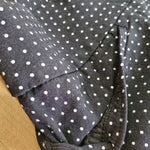 Van Heusen Polkadot Stretch Capri Pant Black White Women's Plus 16 Peddle Pusher