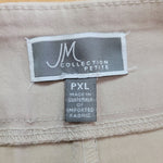 JM Collection Petite Skirt Light Khaki Stretch Womens PXL Beige Pencil Spandex