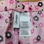 Adonna Mix Match Pink Pajama Floral Shorts Tee Shirt 3 Piece Womens 12 14 Large