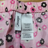 Adonna Mix Match Pink Pajama Floral Shorts Tee Shirt 3 Piece Womens 12 14 Large