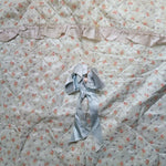 Doll Bedding Set Blanket Pillowcase Vintage Ruffle Ribbon 24 x 30 Inches Conforter