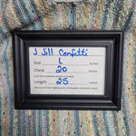 J Jill Confetti Sweater Womens Large Pastels Green Knit