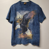 The Mountain Eagle American Flag Tee Shirt Blue Murica USA Wings Mens M