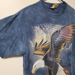 The Mountain Eagle American Flag Tee Shirt Blue Murica USA Wings Mens M