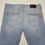 Hollister Distressed Worn Light Waah Jeans Ripped Skinny Denim Womens 34 x 32