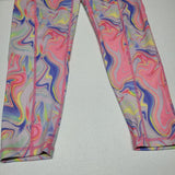 Pro Player Tie Dye Leggings Athletic Womens M Pink Pockets Pastel Stretch