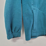 Columbia Fleece Zup Up Teal Blue Green Collar Girls Size Small Childrens School
