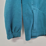 Columbia Fleece Zup Up Teal Blue Green Collar Girls Size Small Childrens School