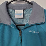 Columbia Fleece Zup Up Teal Blue Green Collar Girls Size Small Childrens School