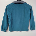 Columbia Fleece Zup Up Teal Blue Green Collar Girls Size Small Childrens School