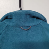 Columbia Fleece Zup Up Teal Blue Green Collar Girls Size Small Childrens School