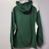 Trojan Hoodie Adult Large School Team Mascot Green WhiteFootball Basketball Fall
