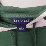 Trojan Hoodie Adult Large School Team Mascot Green WhiteFootball Basketball Fall
