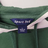Trojan Hoodie Adult Large School Team Mascot Green WhiteFootball Basketball Fall