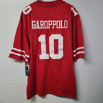 Garoppolo 49ers Jersey Red NFL Mens XXL 10 Football Fan Team Game Day Superbowl