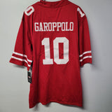Garoppolo 49ers Jersey Red NFL Mens XXL 10 Football Fan Team Game Day Superbowl