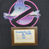 Ghostbusters Tee Shirt Mens Large 42 44 Pink Aint Afraid Black Movie Halloween