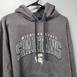 MSU Spartan Michigan State University Hoodie Mens Large 42 44 Green Gray Big Ten