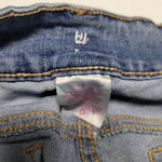 High Rise Waist Bootcut Denim Jeans Light Wash Junior Size 7 Double Button