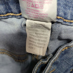 High Rise Waist Bootcut Denim Jeans Light Wash Junior Size 7 Double Button