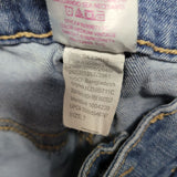 High Rise Waist Bootcut Denim Jeans Light Wash Junior Size 7 Double Button